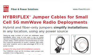 HYBRIFLEX® Jumper Cables for 5G Radio Deployments (Ericsson/Nokia)