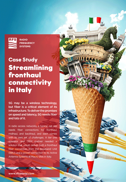 Streamlining fronthaul connectivity in Italy