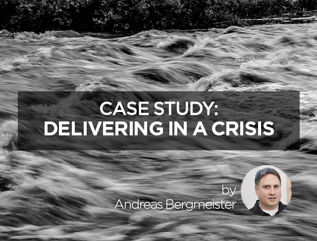 Case study: Delivering in a crisis