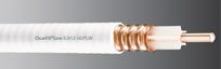 White Jacketed ½” Plenum-Rated Wideband Cable